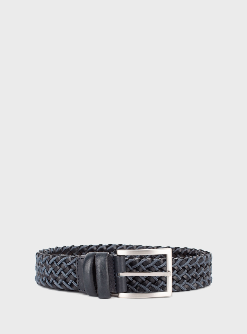 Campus Leather Belt - Blue