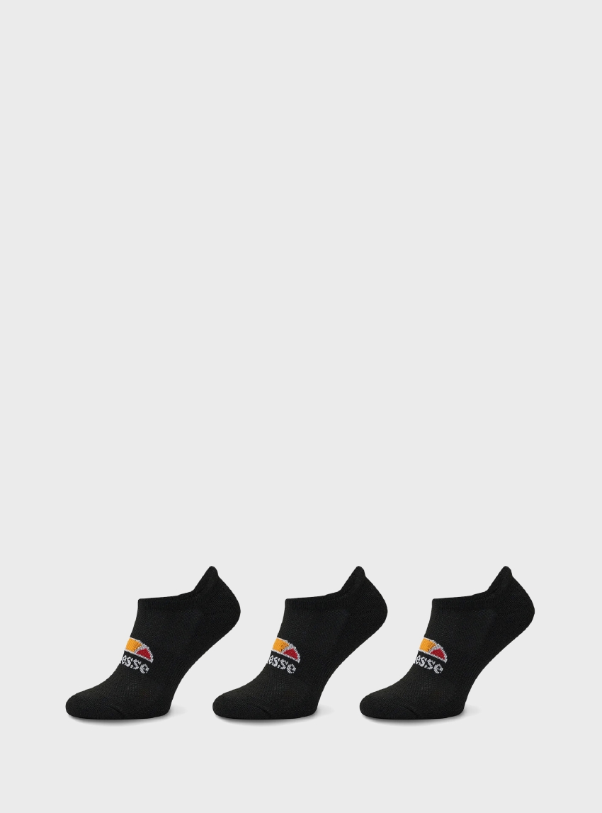 Ellesse Rebi 3-Pack Trainer Liner Socks - Black