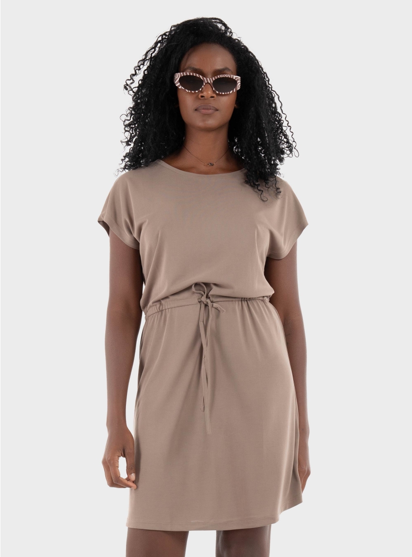 Only Hannah Short Dress - Light Brown