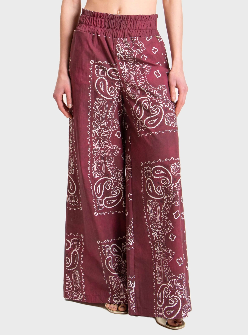 Souvenir Loose Fit Pants - Bordeaux