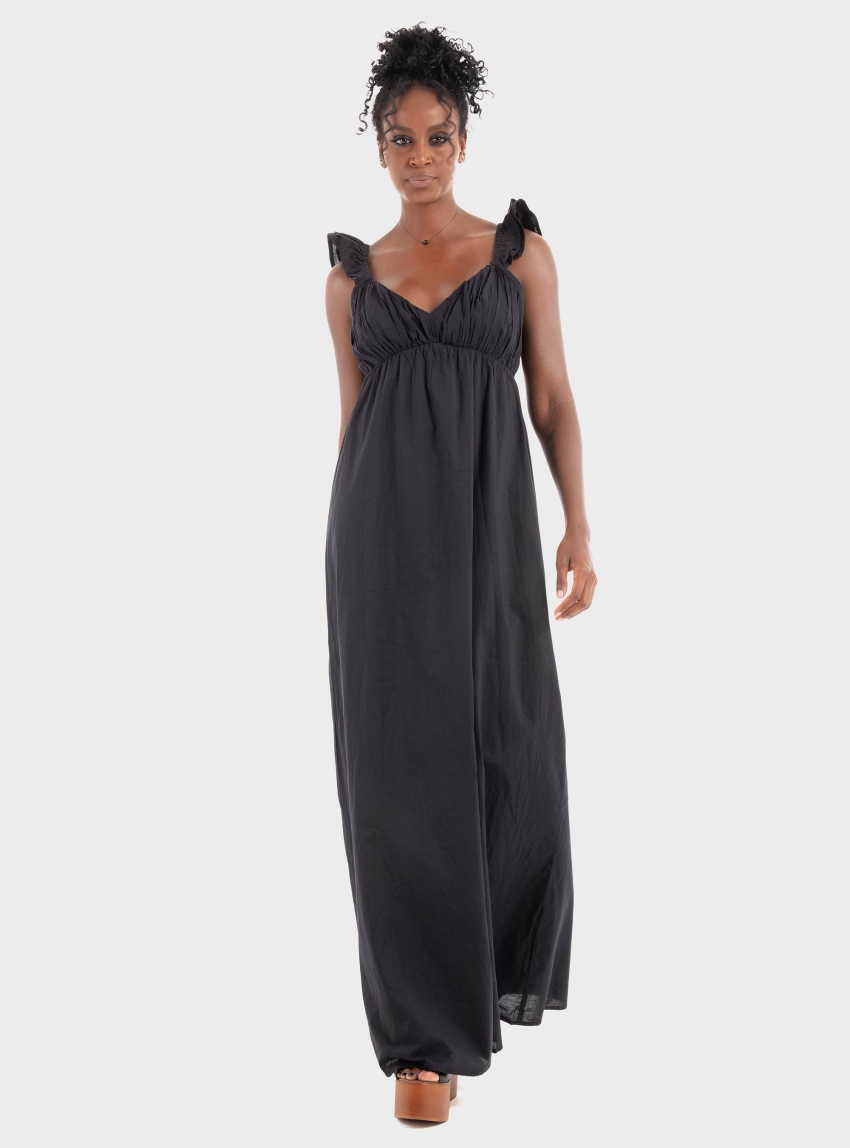 Only Allie Capsleeve Maxi Dress - Black