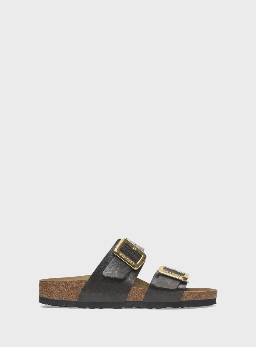 Birkenstock Syndey Cushion Buckle Narrow Fit Sandals - Black