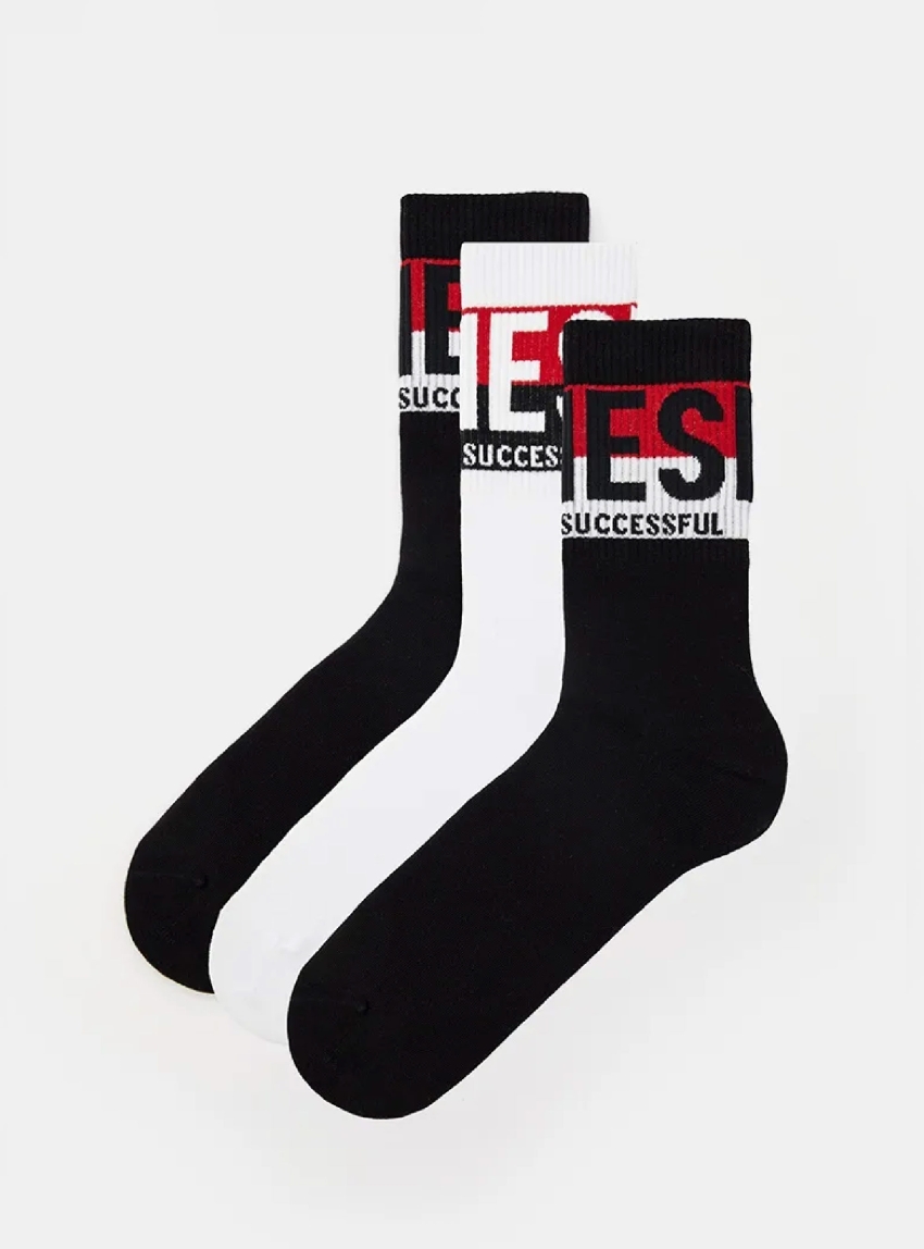 Diesel SKM-RAY-THREEPACK  SOCKS - Black