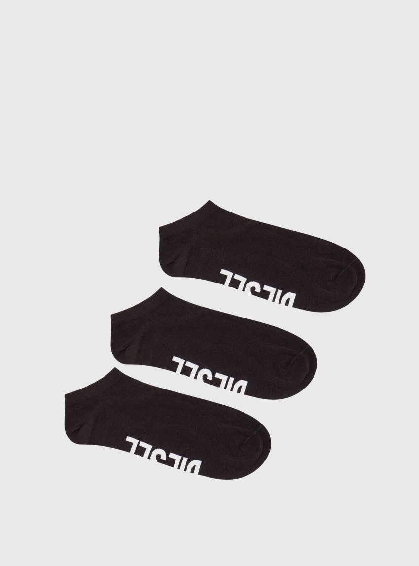 Diesel SKM-HIDEPAT-THREEPACK SOCKS - Black