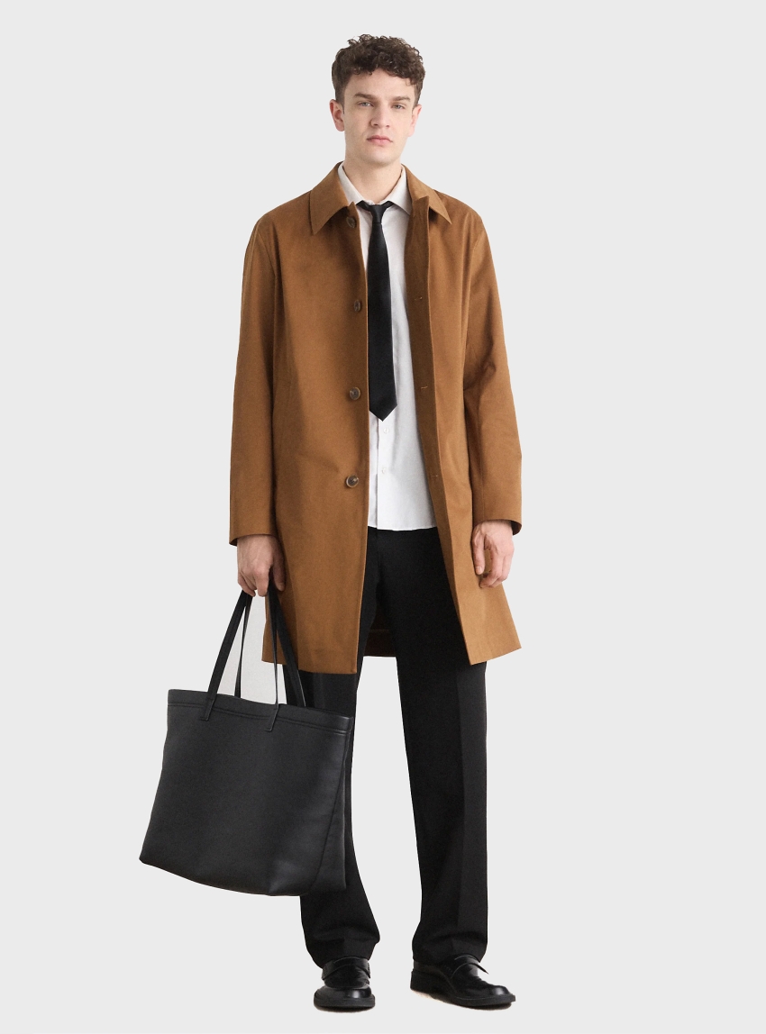 BOSS Classic-Fit Coat C-Clark-253 - Brown