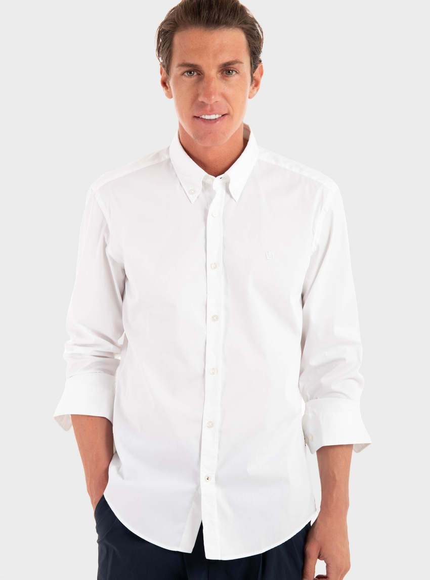 BOSS Button-Down Regular-Fit Shirt H-LIAM-BD-E-C1-253 - White