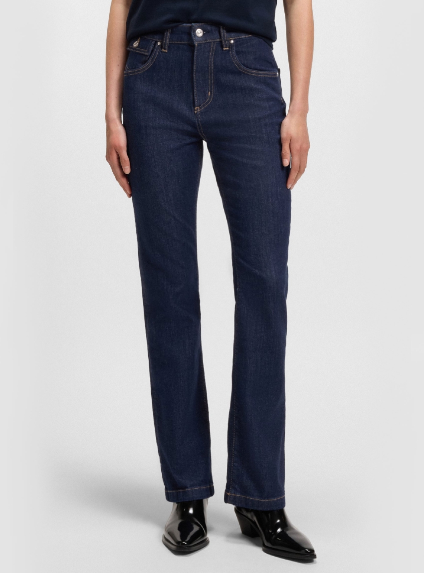 BOSS Bootcut Jeans In Stretch Denim With Coin Pocket LYRIS-BOOTCUT - Unwashed Denim