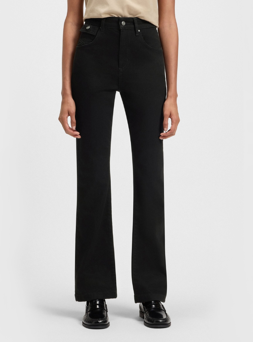 BOSS Bootcut Jeans In Stretch Denim With Coin Pocket LYRIS-BOOTCUT - Black Denim