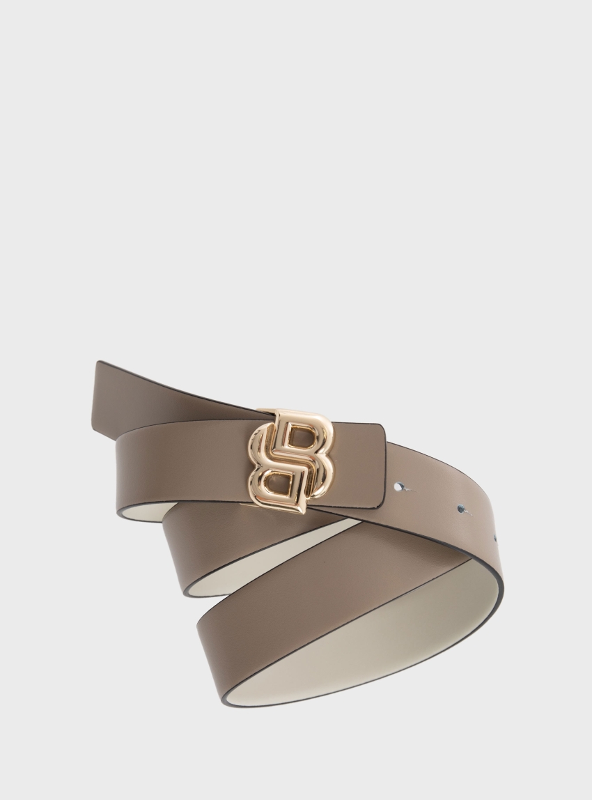 BOSS Reversible Belt With Double B Monogram Buckle B_Icon-G_Sr30_pp - Off White