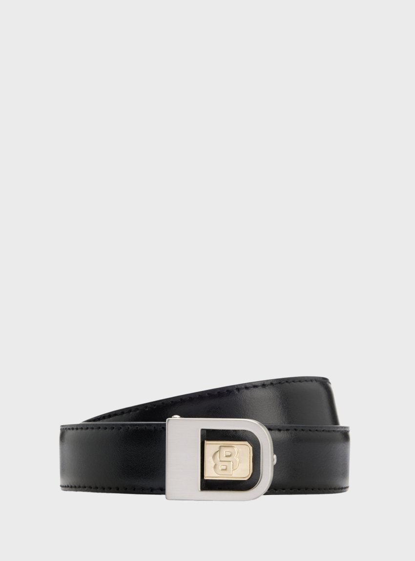 BOSS Leather Belt B_Icon_Frm_Sr25_pp - Black
