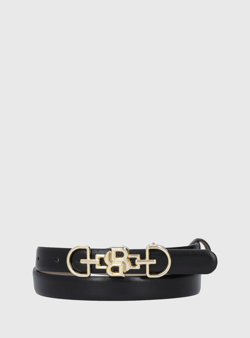 BOSS Leather Belt B_Icon_Ch-G_Sz20 - Black
