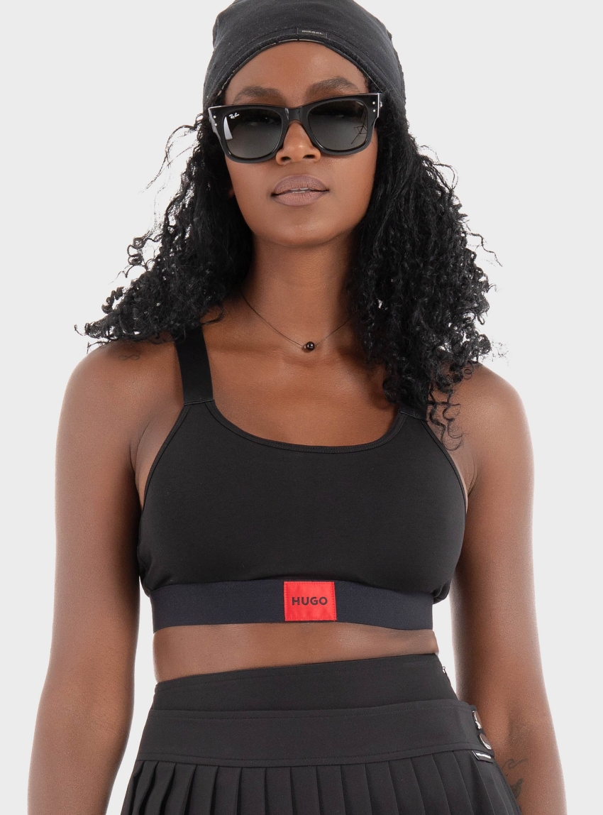 HUGO Bralette PAD.RED LAB - Black