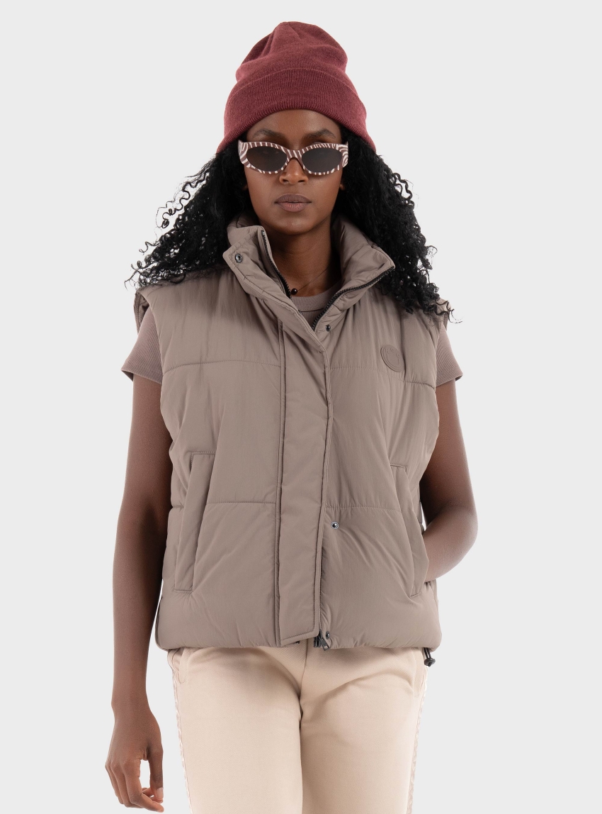 HUGO Water-Repellent Gilet Fae-1_B - Brown