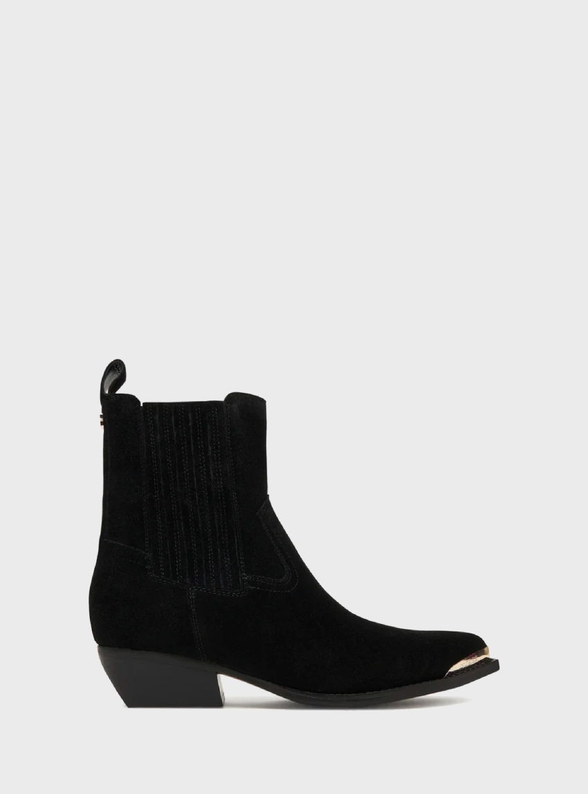 Guess Lanna Suede Ankle Boots - Black