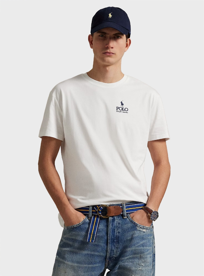 Polo Ralph Lauren Classic Fit Logo Jersey T-Shirt - White