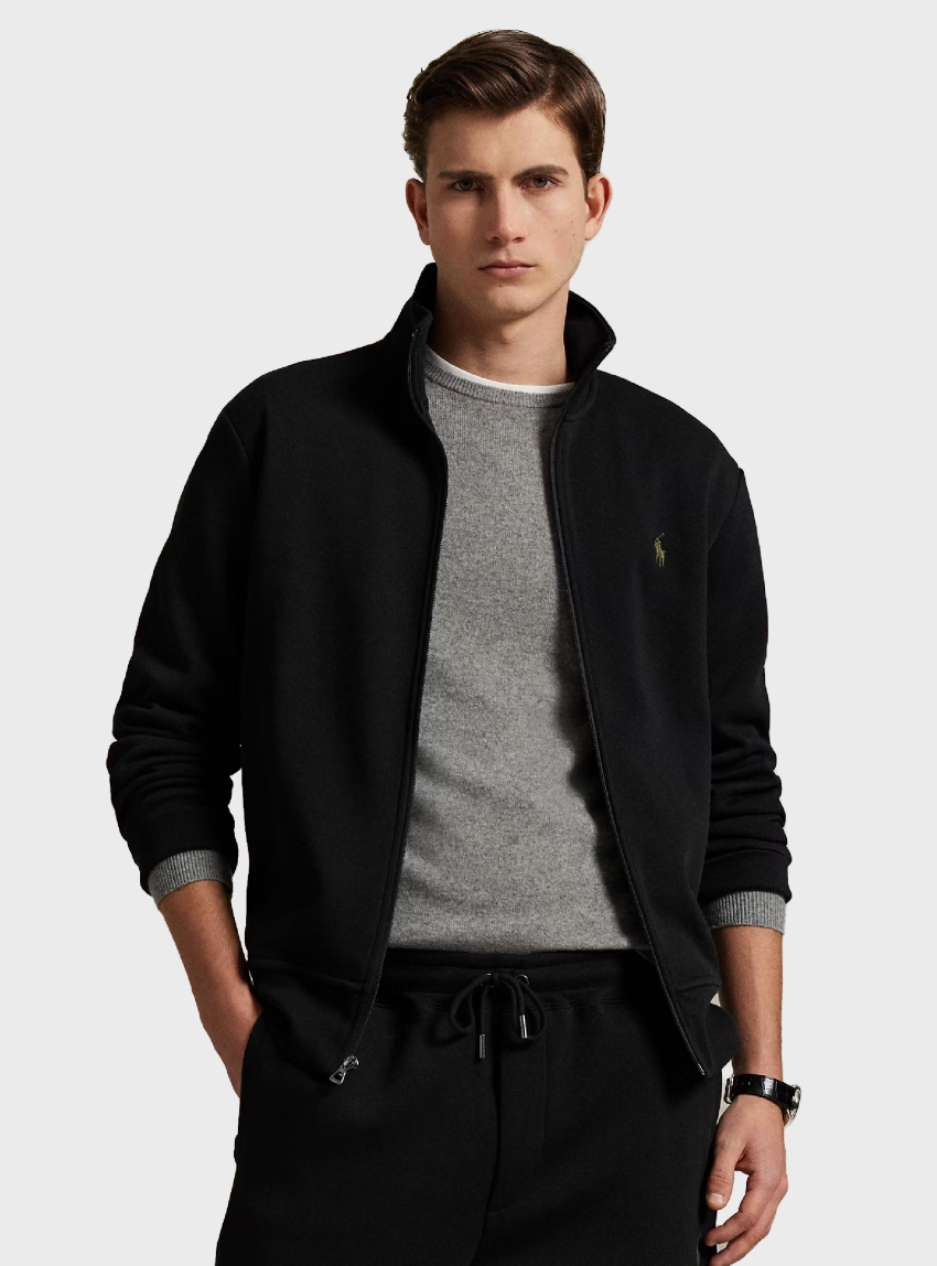 Polo Ralph Lauren Double-Knit Track Jacket - Black