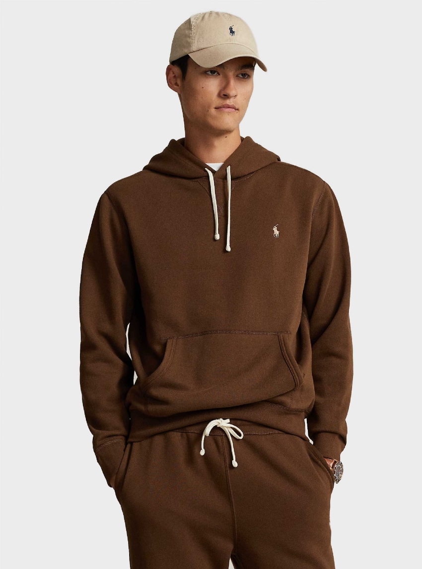 Polo Ralph Lauren The Rl Fleece Hoodie - Dark Brown