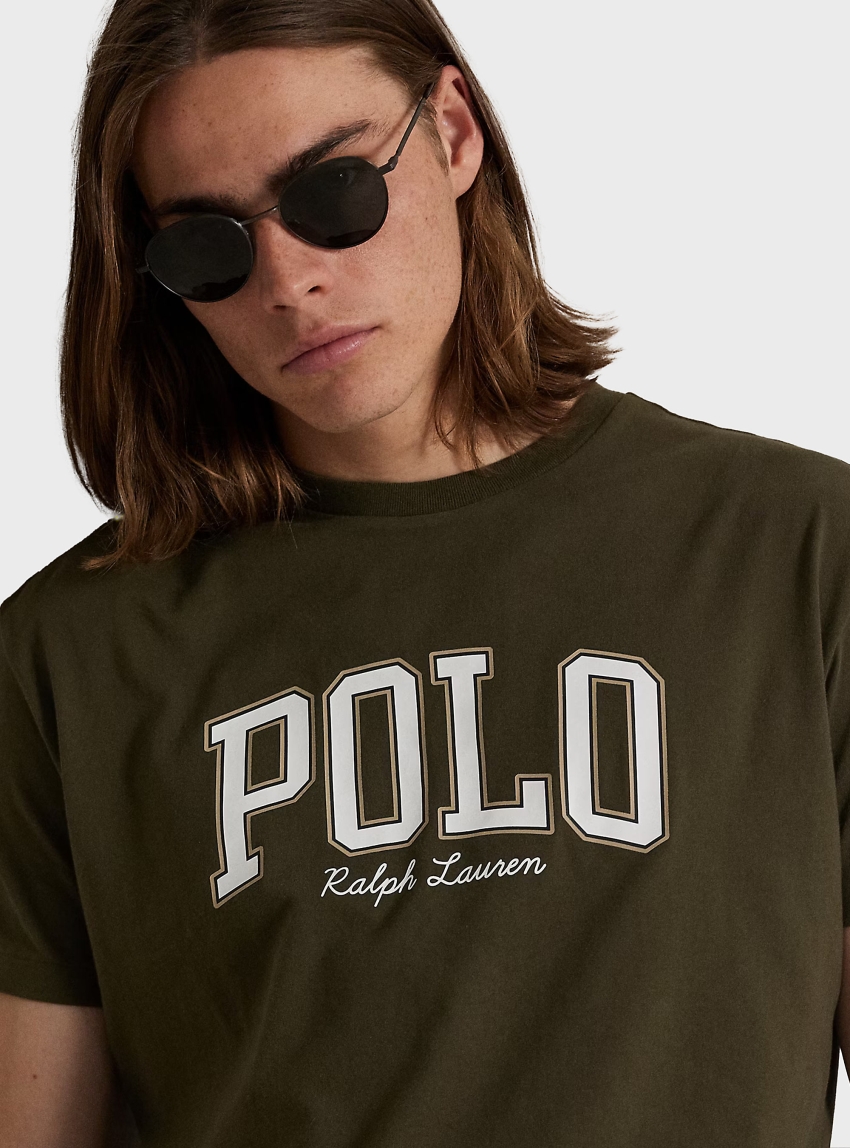 Polo Ralph Lauren Custom Slim Fit Logo Jersey T-Shirt - Dark Olive Green