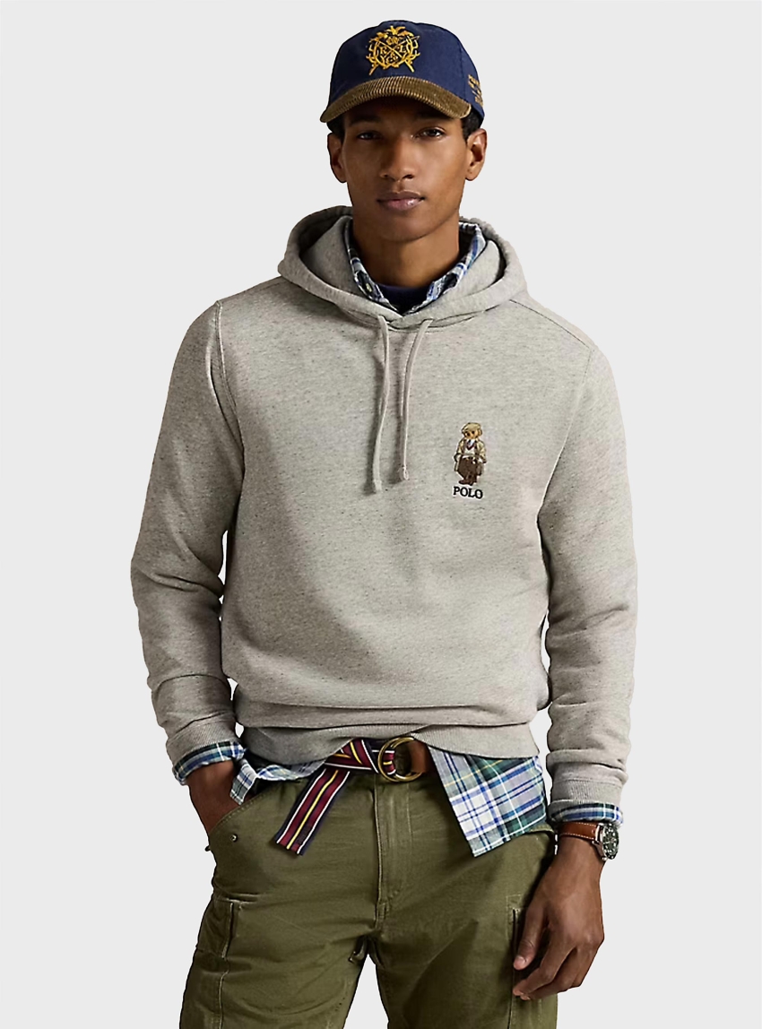 Polo Ralph Lauren Polo Bear Fleece Hoodie - Grey Melange
