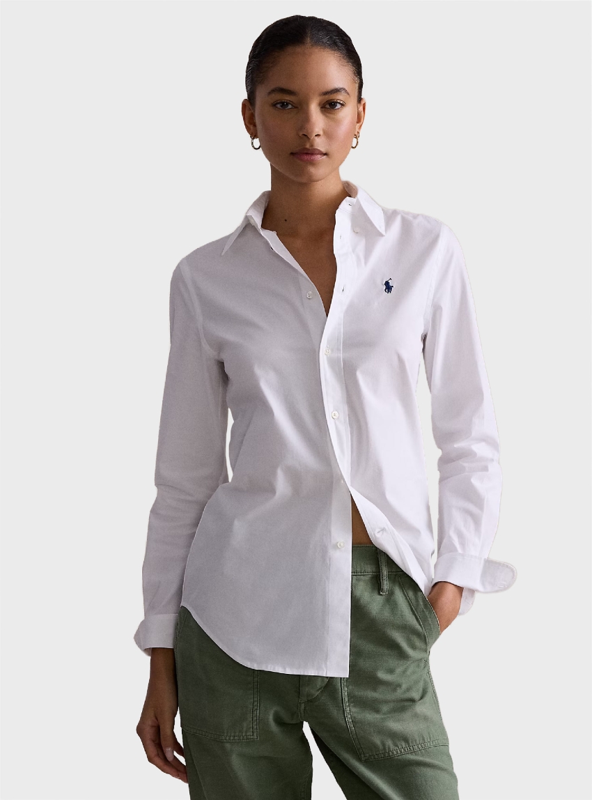 Polo Ralph Lauren Slim Fit Cotton Shirt - White