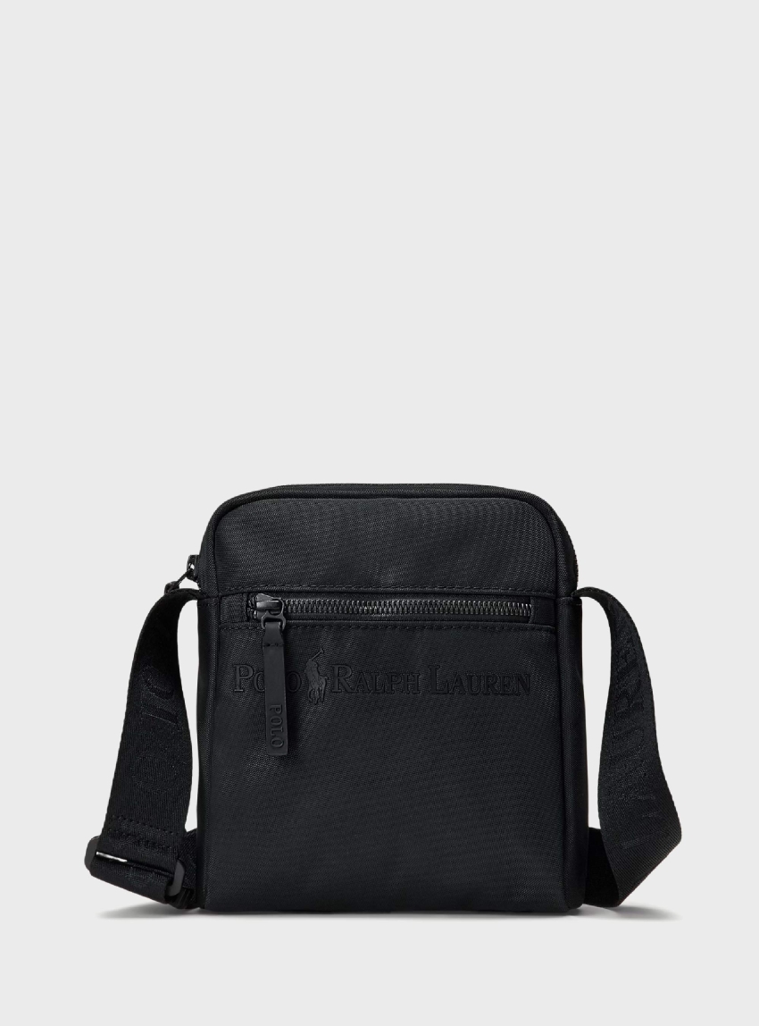 Polo Ralph Lauren Tonal Logo Crossbody Bag - Black