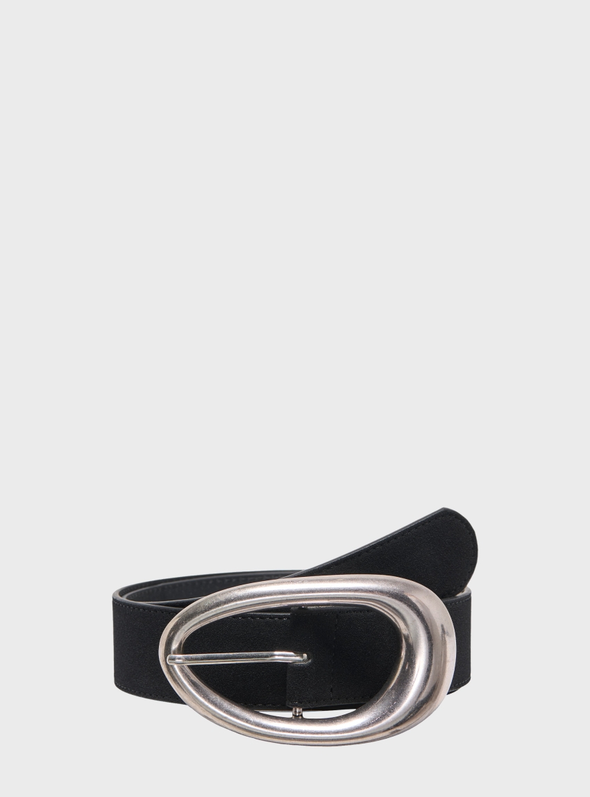 Only Dido Statement Buckle Jeans Belt - Black