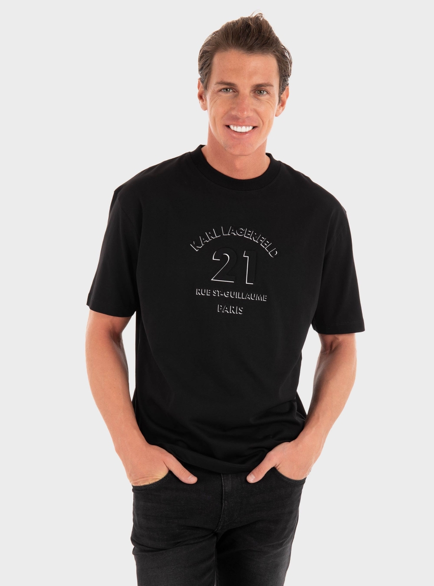 Karl Lagerfeld Loose Fit T-Shirt - Black