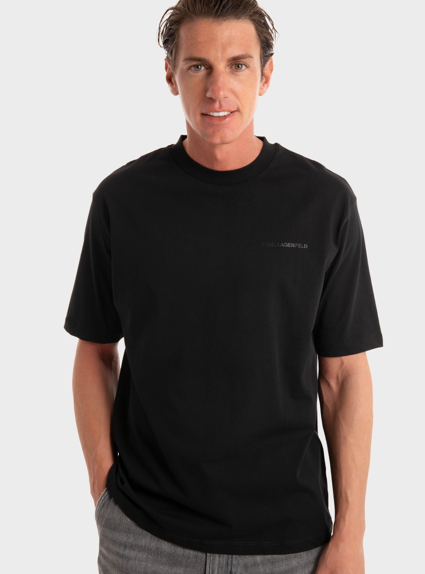 Karl Lagerfeld Loose Fit T-Shirt - Black
