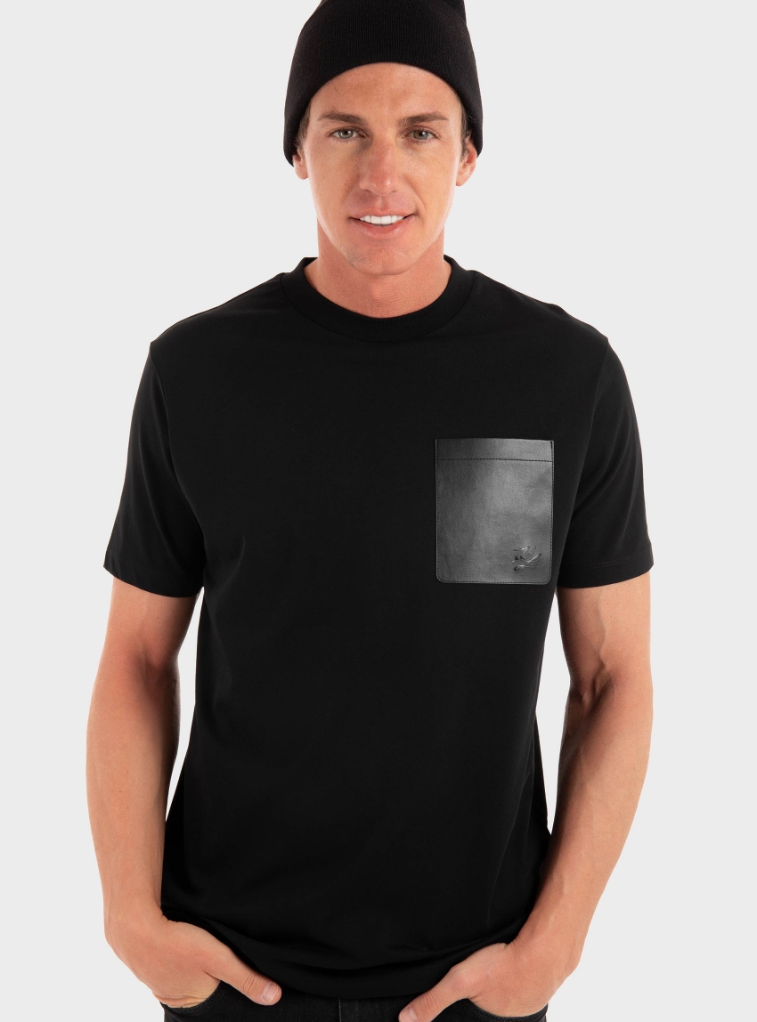 Karl Lagerfeld Pocket T-Shirt - Black