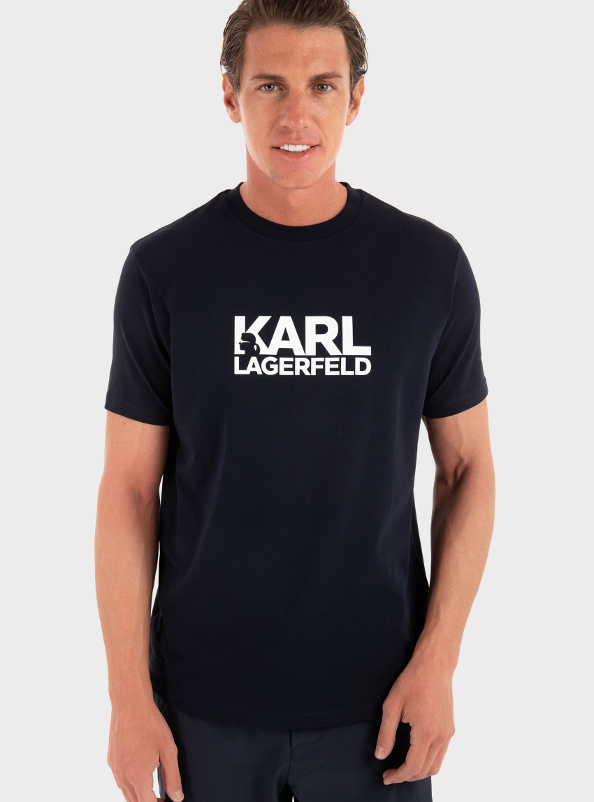 Karl Lagerfeld Regular Fit T-Shirt - Navy