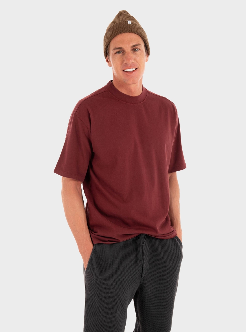 Dirty Laundry Regular Fit Raglan T-Shirt - Bordeaux
