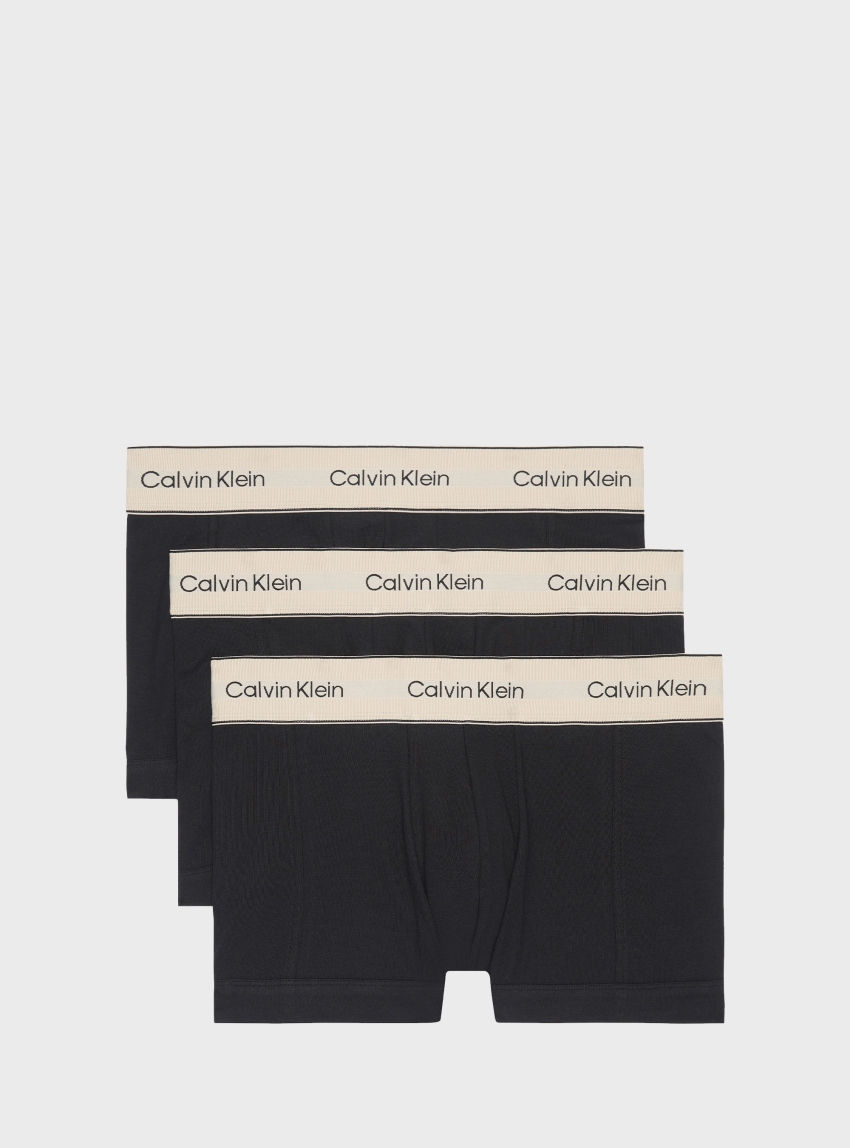 Calvin Klein 7 Pack Trunks - Heritage Cotton Stretch - Black