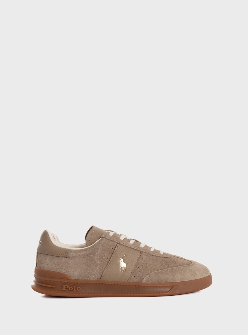 Polo Ralph Lauren Heritage Aera Suede Trainers - Dark Blue