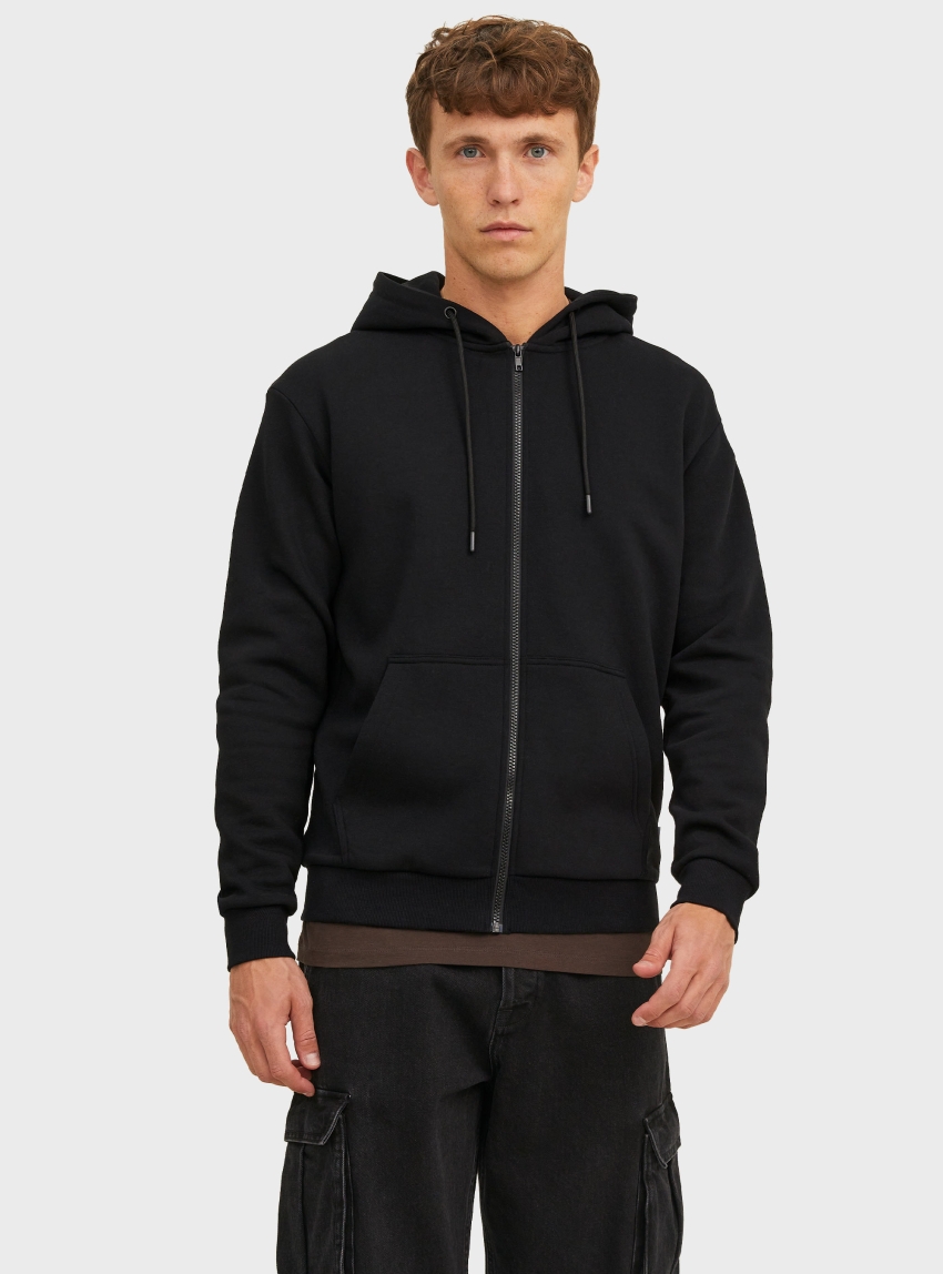 Jack & Jones Bradley Sweat Zip Hoodie - Black