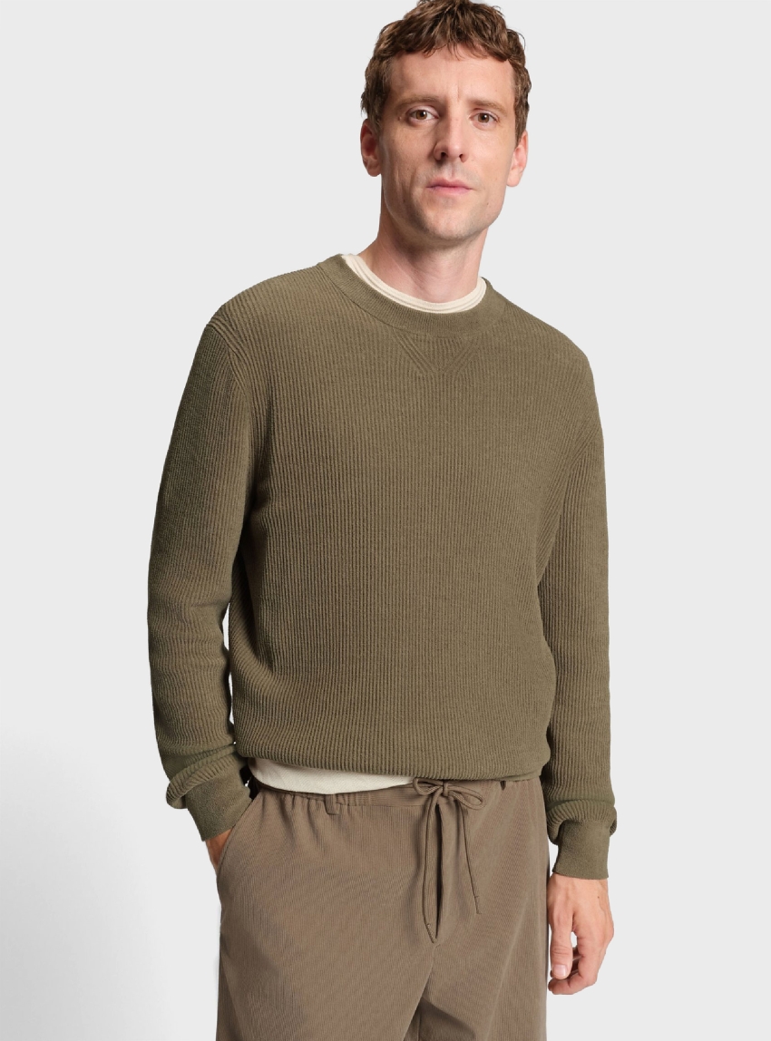 BOSS Regular Fit Knit P-Horso - Light Brown