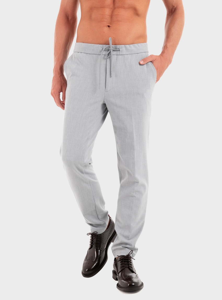 BOSS Modern Fit Trousers P-Kane1-DS-PU - Light Grey