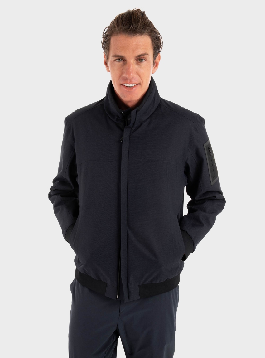 BOSS Water Repellent Jacket OW_Hexatech Bomber - Blue