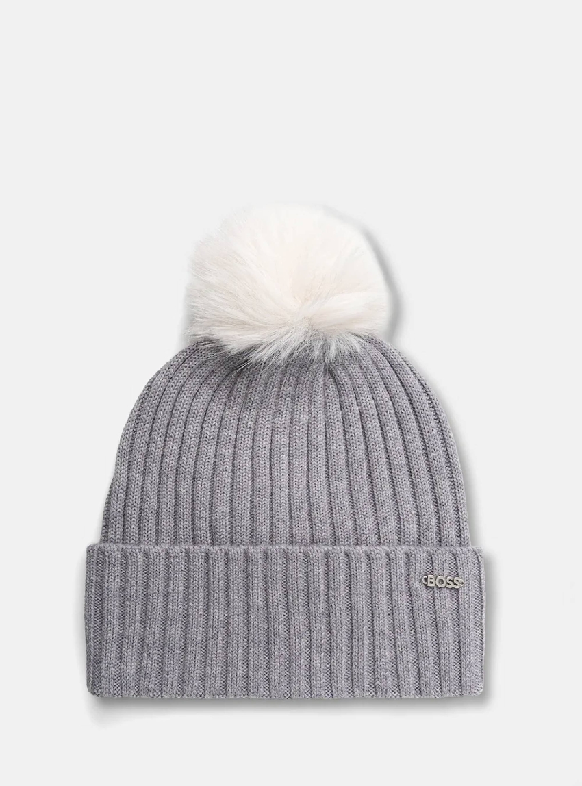 BOSS Beanie Lonie - Grey