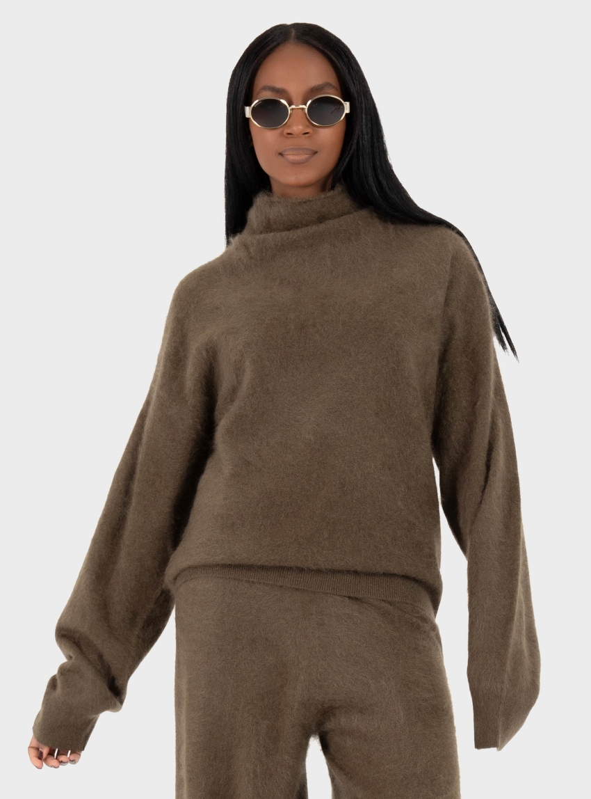 BOSS Cashmere Sweatshirt Frovina - Dark Grey