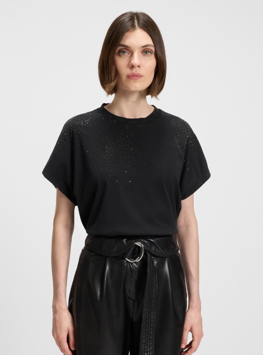 BOSS Regular Fit T-Shirt C_Emason_hotfix - Black