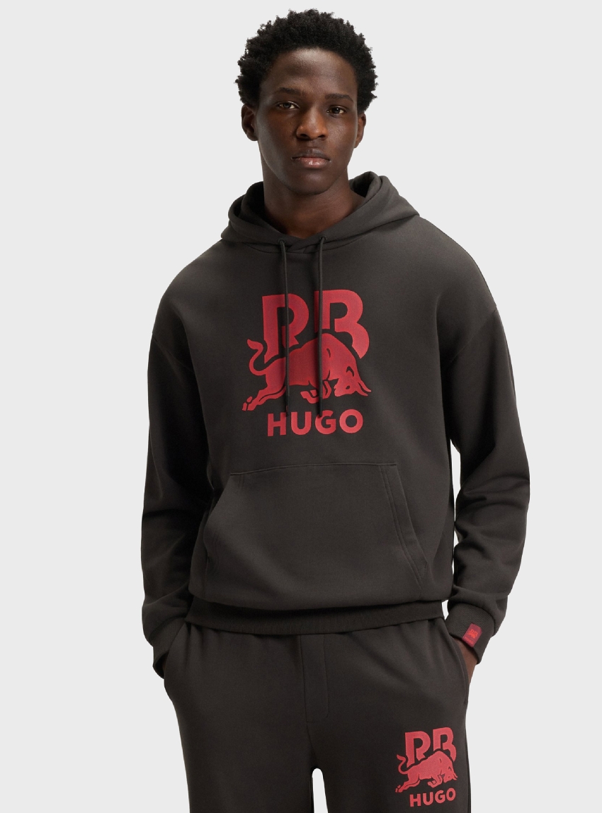 HUGO X Rb Hoodie Doverlohood_RB - Dark Brown