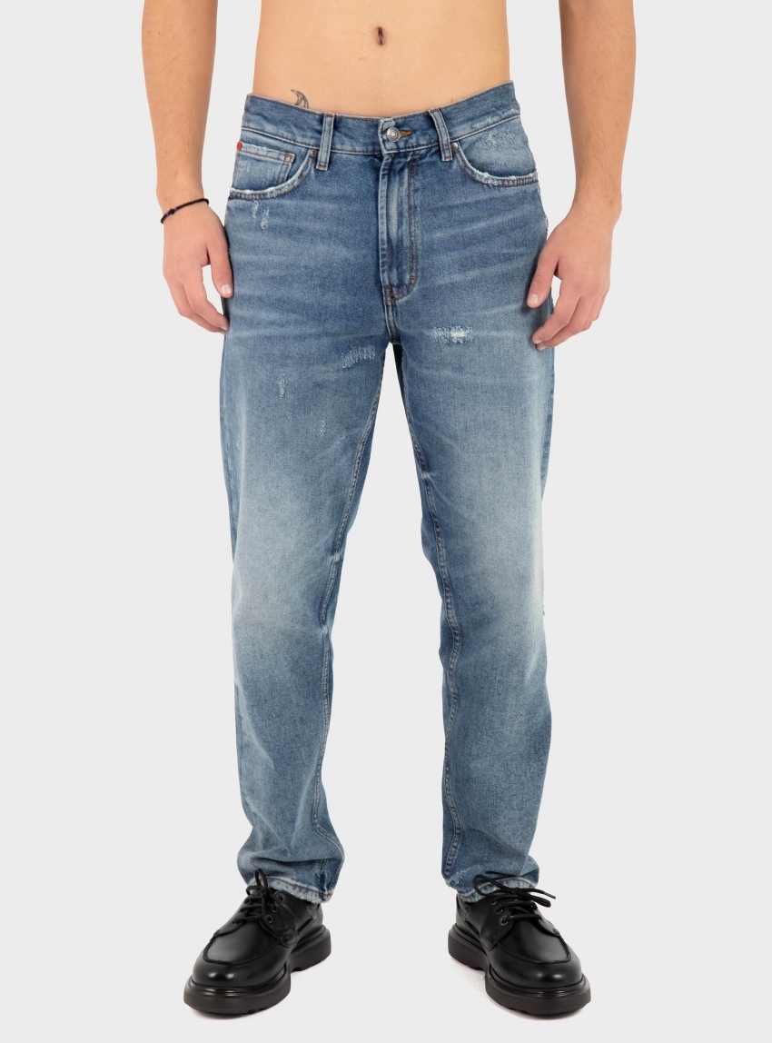 HUGO Relaxed Tapered-Fit Jeans HUGO 838 - Dark Aged Denim