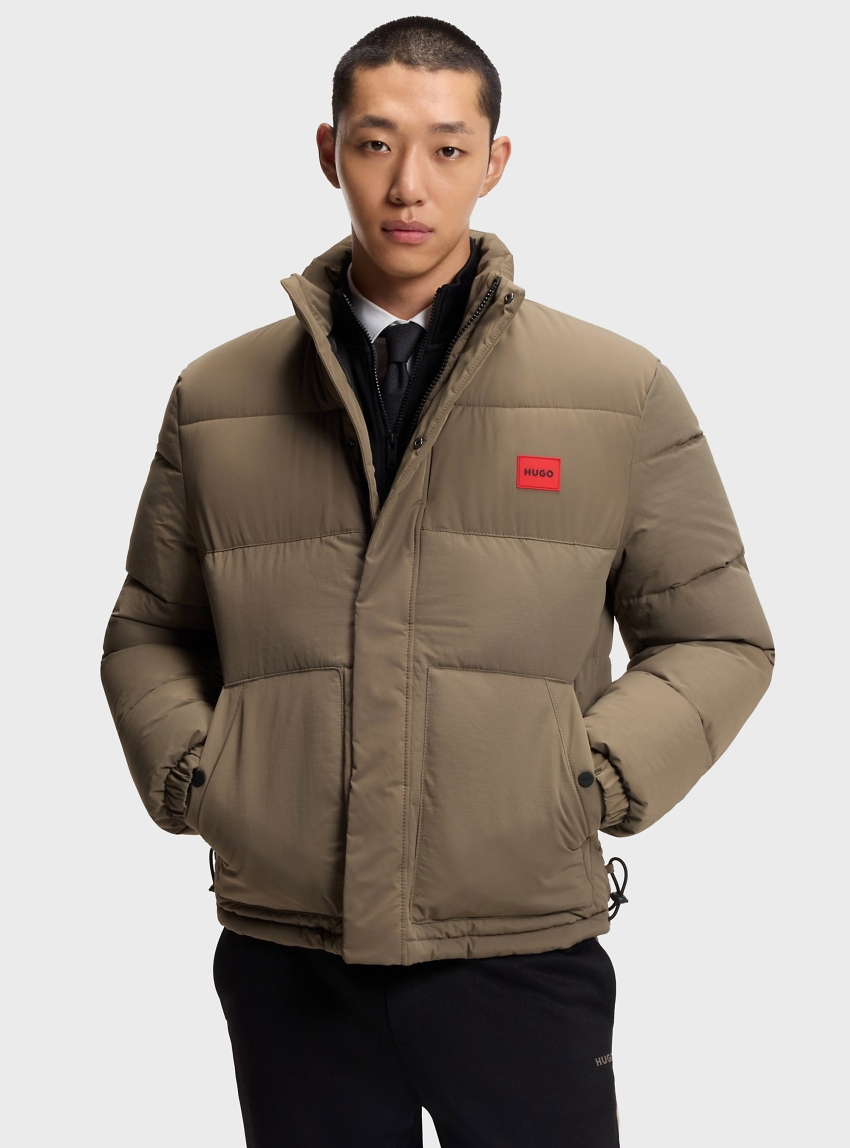 HUGO Jacket With Water-Repellent Finish  Balto2541 - Grey