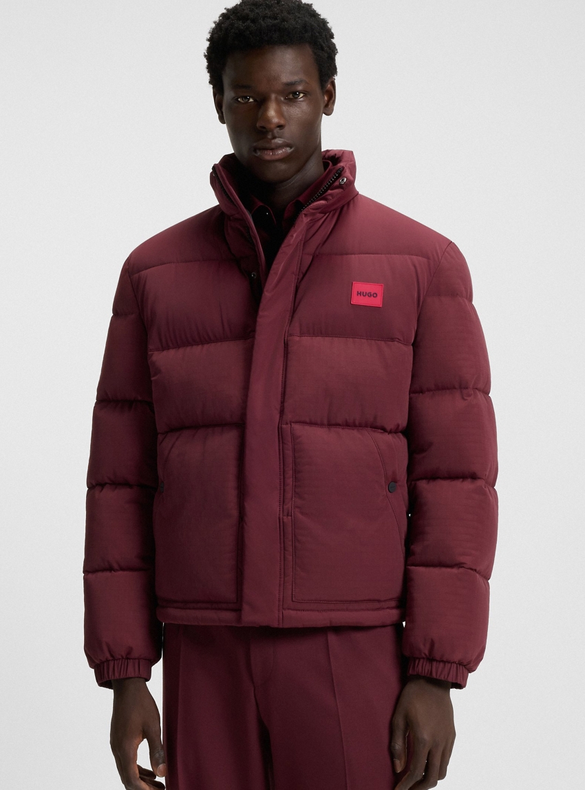 HUGO Jacket With Water-Repellent Finish  Baro2541 - Bordeaux