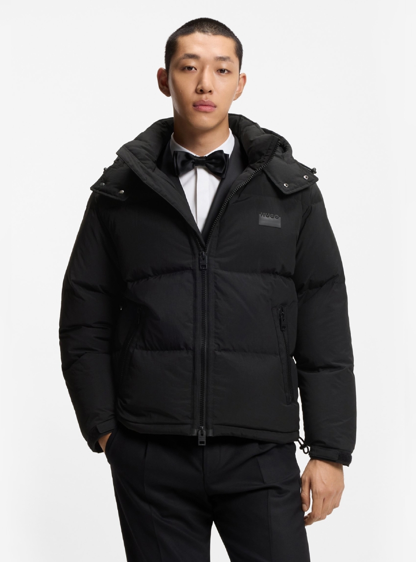 HUGO Jacket With Water-Repellent Finish  Birono2541 - Black