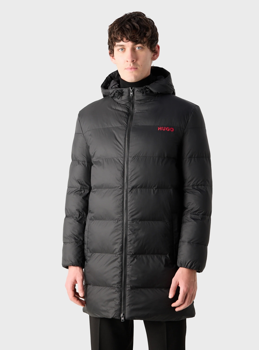 HUGO Long Puffer Jacket Mati2541 - Black