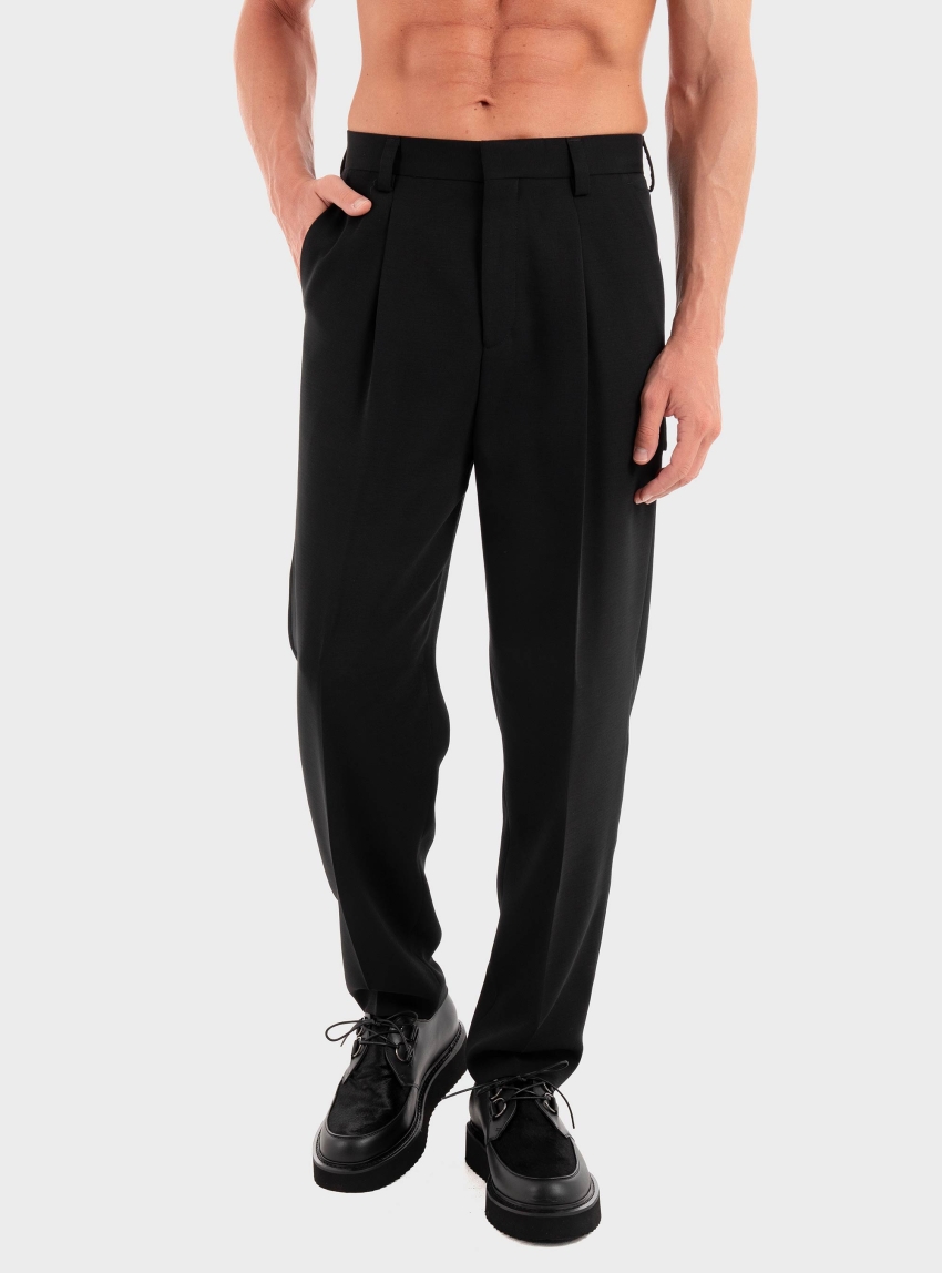 HUGO Relaxed Fit Trousers Harly254F1X - Black