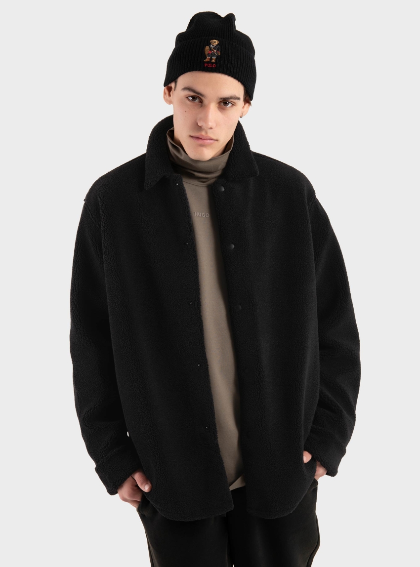 HUGO Oversized-Fit Shirt Ebolt - Black