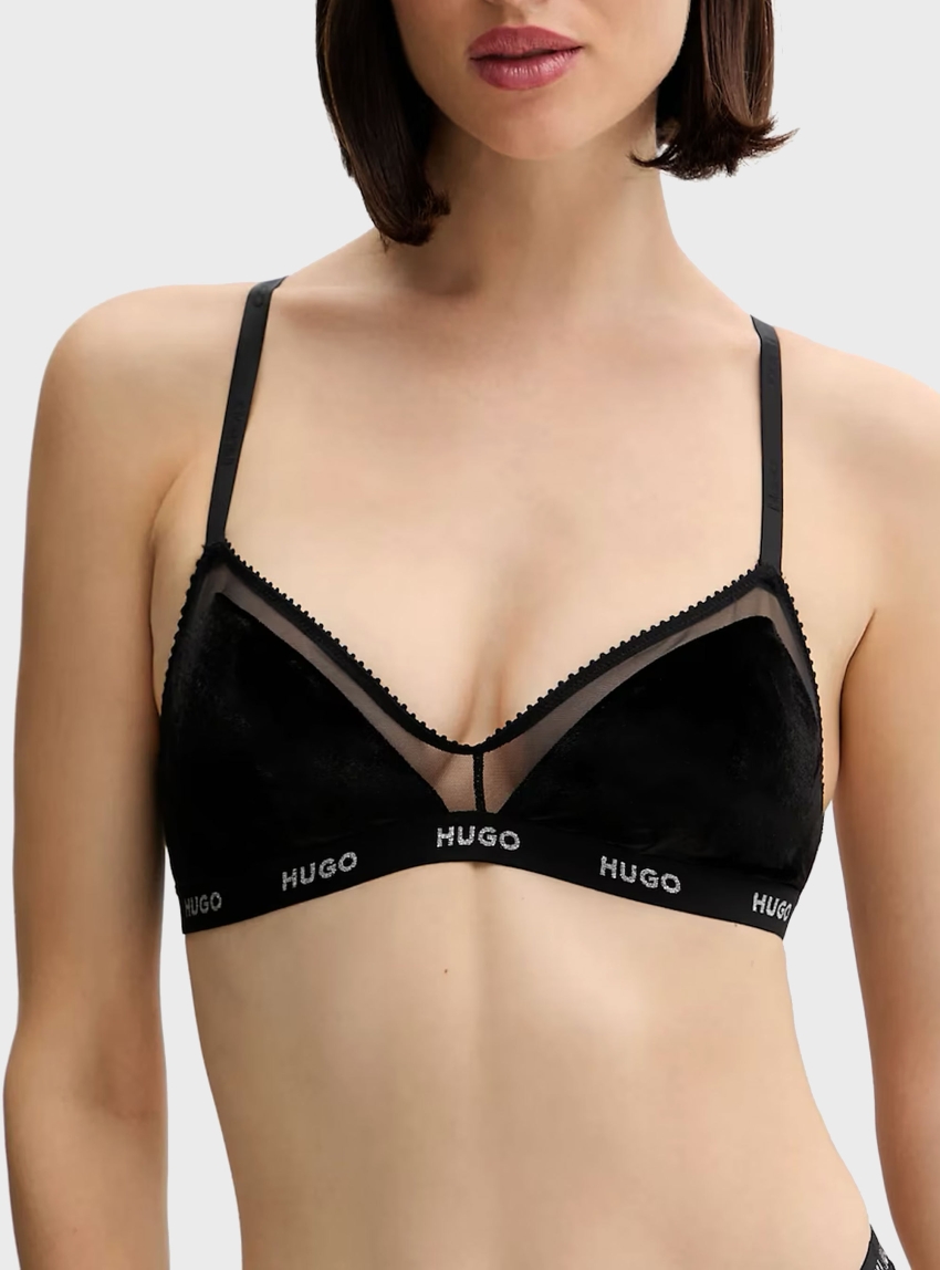 HUGO Triangle Bra P.SL DESIGN - Black