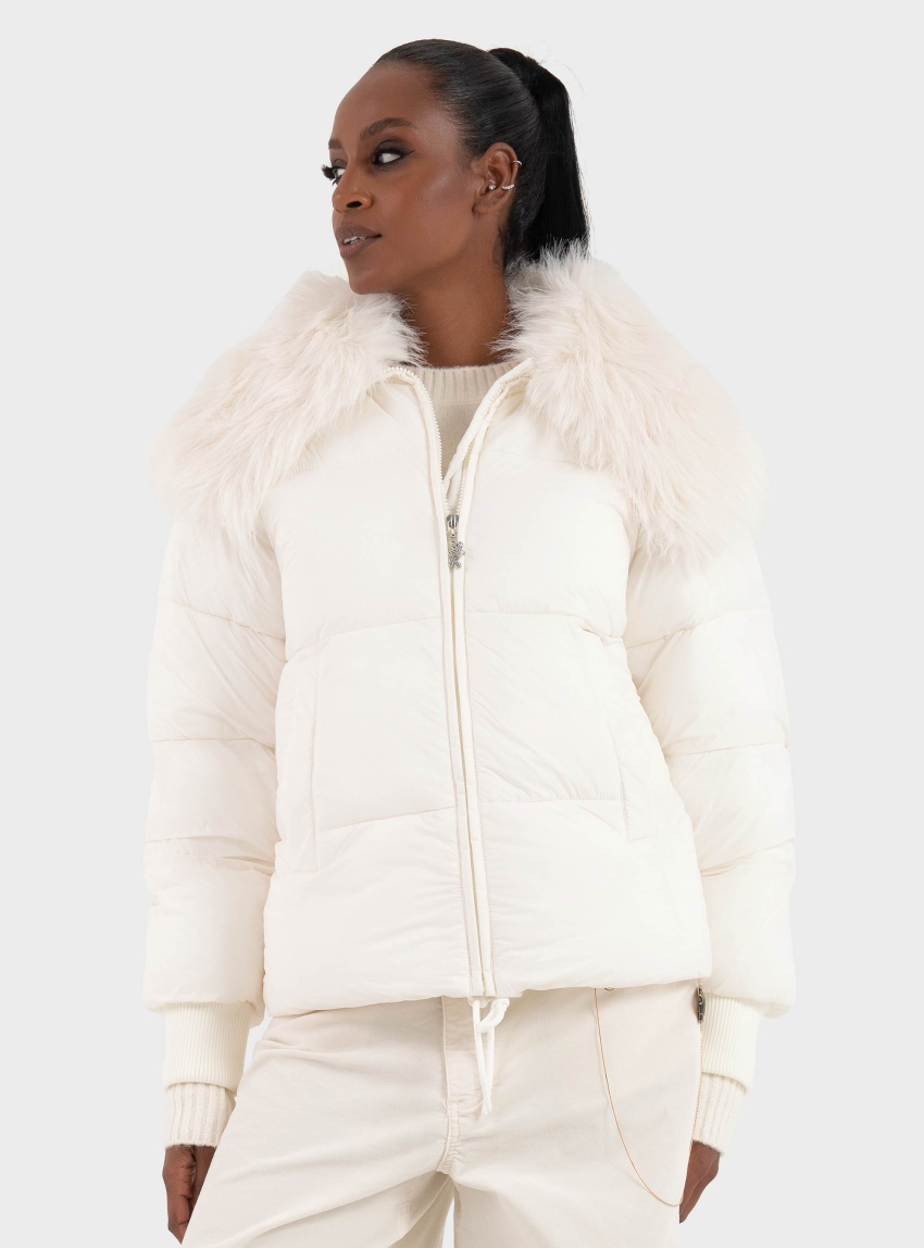 HUGO Faux Leather Jacket Fuji-1_B - White